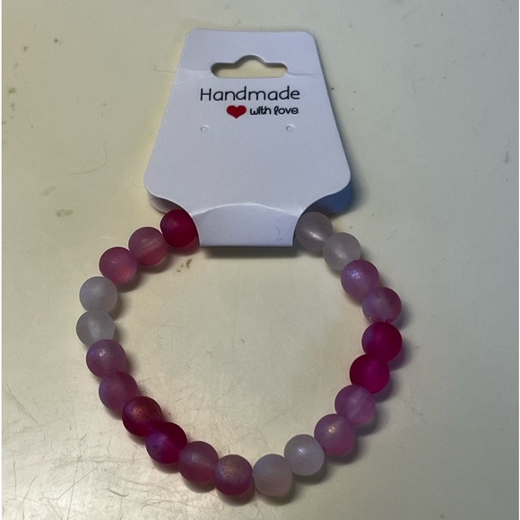 Stone Bead Bracelet Handcrafted - Picture 7 of 13